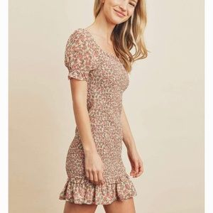 Dress forum smock stitched mini dress large
